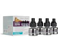 Pack Eco de 4 recambios para difusor Comfort Zone (120 días) - feromonas: Reduce el estrés, el Marcado urinario, Las garadas y Otros comportamientos problemáticos.
