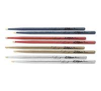 Pack econ mico de baquetas Zildjian Chroma 4 por 3 (5A), colores surtidos