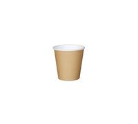 Pack Económico de 2000 Vasos de Cartón Kraft Marrón 17/18 cl (6 oz) - Perfecto para Bebidas Calientes y Frías - Ideal para Cafés y Eventos