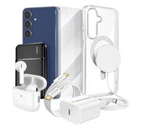 Pack Elite para Galaxy S25 FE Funda Cristal Cargador Batería Externa