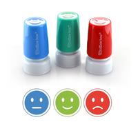 Pack EMOTION STAMPS 3 Sellos de Motivación Ideales Para Potenciar y Reforzar a Tus Alumnos, Hijos o Incluso en Empresa - Especial Profesores - con Cubierta Especial AntiManchas by Office Box