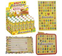 Pack escolar Lacasitos:lápices 20g x 24 unidades,carpeta,planificador magnético,lata maletín