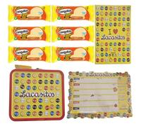 Pack escolar Lacasitos y Conguitos:6 conguitos cups blanco 34g,carpeta,planificador magnético,lata maletín
