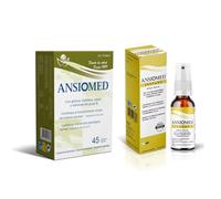 Pack Especial Ansiomed - Ansiomed 45 Cápsulas + Instant Spray 20 ml - Contribuye al Funcionamiento Normal del Sistema Nervioso y Contribuye a una Relajación Óptima