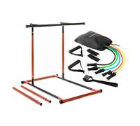 Pack estación de dominadas y bandas de resistencia con accesorios y guía de ejercicios innovagoods