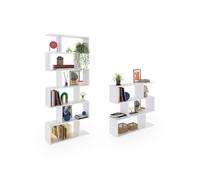 Pack estanterías zoe blanco brillo 80 x 192 x 24 cm