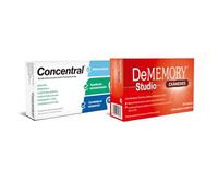 Pack Exámenes sin Estrés - DeMemory Studio Exámenes 20 Cápsulas- Mejora el Estado de Alerta y Reduce la Fatiga Mental + Concentral 30 Cápsulas - Ayuda a la Concentración frente al Estrés