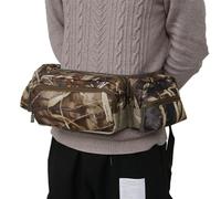 Pack Fanny Pack, de Cintura de Caza de Camuflaje Impermeable con cinturón Ajustable, Fanny práctica Ligera para Caminar bumbag al Aire Libre, Deportes