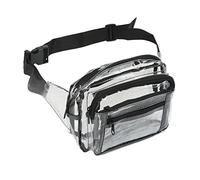 Pack Fanny Pack para Eventos del Estadio, Bolsa de Cintura Transparente aprobada por el Estadio Bolsa de cinturón Gran Capacidad Bolsa de Cintura Transparente para Mujeres Men