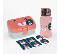 Pack fiambrera y botella infantil Zorro de Lässig personalizable