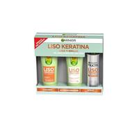 Pack Fructis Liso Keratina Champú + Acondicionador + Spray Liso Diamante