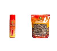 Pack Fuego: Pastillas de Encendido ecológica 200 Unidades + Extintor 500gr para casa y Coche. Facil de Usar. Sin Olor. Ideal para chimeneas, barbacoas, Estufas...