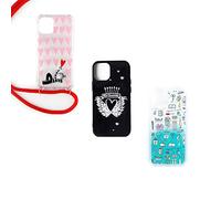 WONDEE Pack Fundas Enfermera en Apuros, Lucia Be y La Volatil para iPhone 12 Mini, Carcasa Protectora Antigolpes Transparente con Parachoques de TPU Anti-Choques