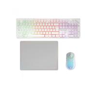 Pack Gaming Mars Gaming MCPWX/ Teclado Inalámbrico + Ratón Inalámbrico + Alfombrilla - MCPWXWES