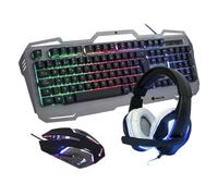 Pack gaming ngs gbx-1500 teclado + ratón + auriculares con micrófono 40 cm