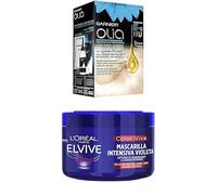 Pack Garnier Olia Decolorante sin Amoniaco+ L'Oréal Paris Elvive Mascarilla Intensiva Violeta Matizadora