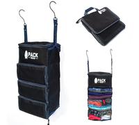 Pack Gear Organizador de maletas | Empaca más en tu equipaje grande o de mano | Desempaca al instante con estos cubos de embalaje de compresión para maletas | Organizador de estante colgante para