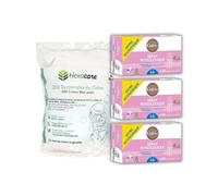 Pack GIFRER 3+1 | 3 Suero Fisiológico y 200 Algodones HEXACARO | Higiene Nasal | Formato económico (3 Suero y 200 Algodón)