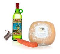 Pack Gin Xoriguer 70 cl. Queso Mahón Son Vives Semi Curado y Sobrasada de Menorca Etiqueta Negra El Paladar