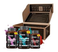 Pack Glow para Regalo - Astaxantina con Coenzima Q10 + Biotina + Colágeno Marino Puro con Magnesio - Apoyo Antioxidante - Crecimiento y Fuerza para Pelo y Uñas - Salud de la Piel