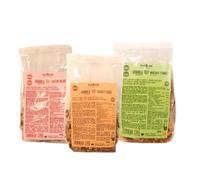 Pack Granolas cacao y coco + con arándanos + manzana y canela | Sin azúcares añadidos, sin lactosa | Ingredientes naturales | Sin aditivos | Sin OGM | Vegano | Pack 3 x 250 gr