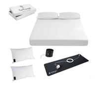 Pack Grounding 3 en 1 - Alfombrilla + Sábana + Funda de Almohada Earthing de Algodón Orgánico - Conexión a Tierra, Reducción del Estrés y Mejor Descanso Natural