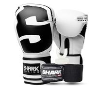 Pack Guantes de Boxeo, Vendas de Boxeo y Bucal | Regalo para Boxeadores (Blanco, 14oz)