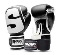 Pack Guantes de Boxeo, Vendas de Boxeo y Bucal | Regalo para Boxeadores (Negro, 10oz)
