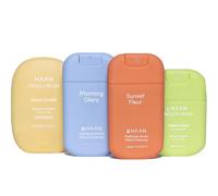 Pack HAAN Spray hidratante para manos con aloe vera, Crema de Manos Hidratante y Spray Bucal (pack de 4) - 1 unidad por fragancia: Sunset Fleur, Morning Glory, Coco Cooler y Apple a Day