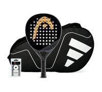 Pack Head Edge Ii Black + Paletero Adidas Carbon Ctr White black