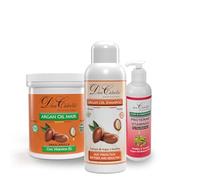 Pack Hidratación Intensa con Aceite de Argán Don Cabello: Champú Hidratación Profunda 1000 ml + Mascarilla Concentrada 1000 ml + Acondicionador sin aclarado 250 ml.