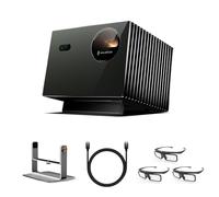 Pack Home Cinema de sobremesa Valerion - VisionMaster Pro2 4K Triple Láser con Soporte Gimbal, 3 Gafas 3D y Cable HDMI 2.1 incluidos