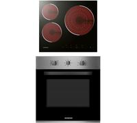 Pack Horno Multifunción CB6516 65L + Placa Vitrocerámica VIT35730 3 Zonas (Inox/Negro) - INIFINITON