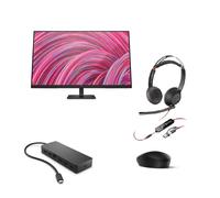 Pack HP 125 + Hub + Monitor+ Auricular Poly Blackwire 5220 Pack completo para tu oficina: ratón, monitor, concentrador multipuerto USB-C y auriculares