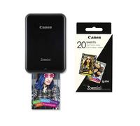 Pack Impresora Canon Zoemini Negra + Papel Zink (20 hojas)