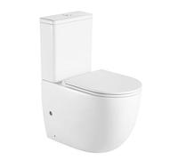 Pack Inodoro Génova Compacto Color Blanco Brillo | Medidas 82,5 cm Alto x 62 cm Fondo x 39 cm Ancho