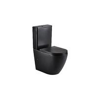 Pack Inodoro Génova Compacto Color Negro Mate | Medidas 82,5 cm Alto x 62 cm Fondo x 39 cm Ancho