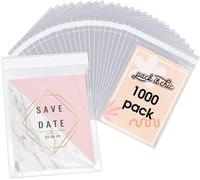 Pack It Chic Bolsas transparentes de polietileno para violonchelo resellables, para impresiones de 4 x 6, fotos, tarjetas A1 y sobres, autoselladas (4 x 6 pulgadas, 1000 unidades)