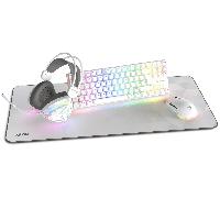 KROM Klass - Pack Gaming 4 en 1, Teclado mecánico TKL RGB, Ratón óptico 7200 dpi, Auriculares con Controladores de 50 mm, Alfombrilla XXL, Set Completo para PC y portátil Gamer