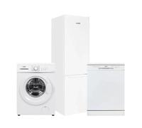 PACK KUBO Lavadora 6 kg + Frigorifico Combi 180 cm + Lavavajillas Blanco