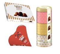 Pack Lacasa bombones corazón mr wonderfull 60G & bombones surtido lata 180 G & bombones surtido 95 g