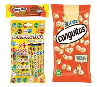 Pack Lacasitos 4 tubos 20 g,blanco bolsa 1kg,Conguitos cups leche 34g