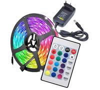 Pack LEDs IP65 RGB (5 mts) 12V + Alimentador c/ Mando