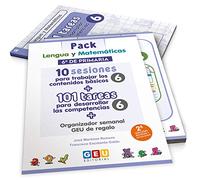 Pack Lengua y matemáticas 6º Primaria: 10 Sesiones Contenidos básicos y 101 Tareas para Desarrollo competencias | Editorial Geu (Niños de 11 a 12 años)