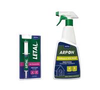 Pack LETAL® Gel Cucarachas + ARPON® Deltasect RTU PLUS 250 ml | Pack insecticida de amplio espectro, adecuado para amplia gama de insectos voladores y rastreros | Insecticidas de acción rápida | Zotal