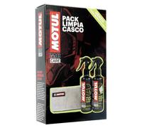 Pack Limpia Cascos Moto Motul M1 M2 + Paño Regalo Exterior e Interior