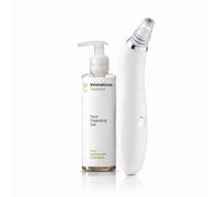 Pack Limpiador Facial Eléctrico InnovaGoods Pore·Off y Gel Rice Joypure 200 ml