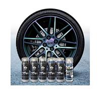 Pack Llantas Vinilo LIQUIDO Full DIPSPRAYS Hardcore CAMALEON Brillo con Base Negra