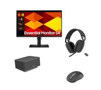 Pack Logitech M650 + Dock + Monitor + Auricular Zone Vibe Pack Logitech de ratón, Dock y auricular Bluetooth con monitor Samsung de 24'':