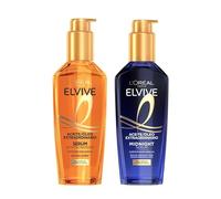 Pack L'Oréal Paris Elvive Aceite Extraordinario Tratamiento Sublimador Para Todo Tipo de Pelos, 100 ml + Serum Multiusos